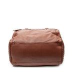 Bottega Veneta Brera Brown Trim Intrecciato Leather Messenger — view 6