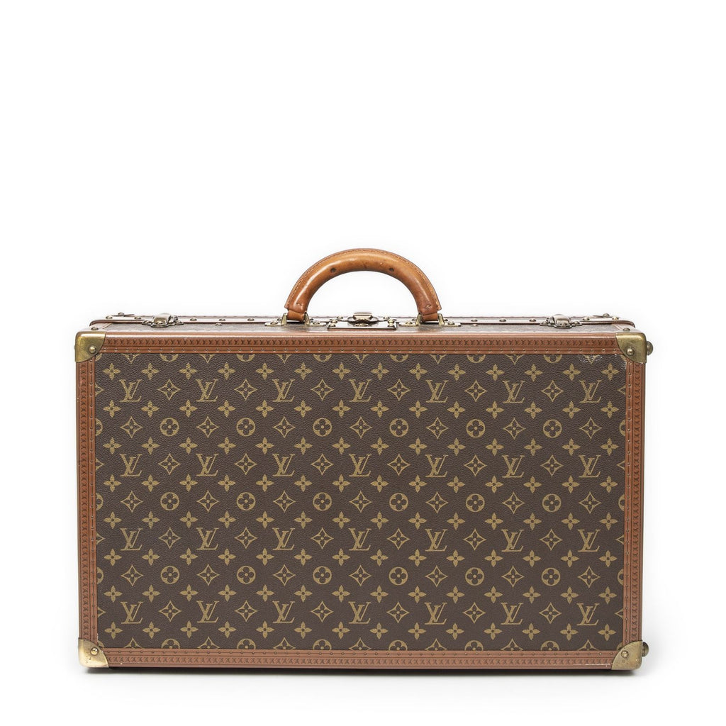 Louis Vuitton Vintage Gemine Trave Case Trunk for Shoes Brown Monogram Canvas