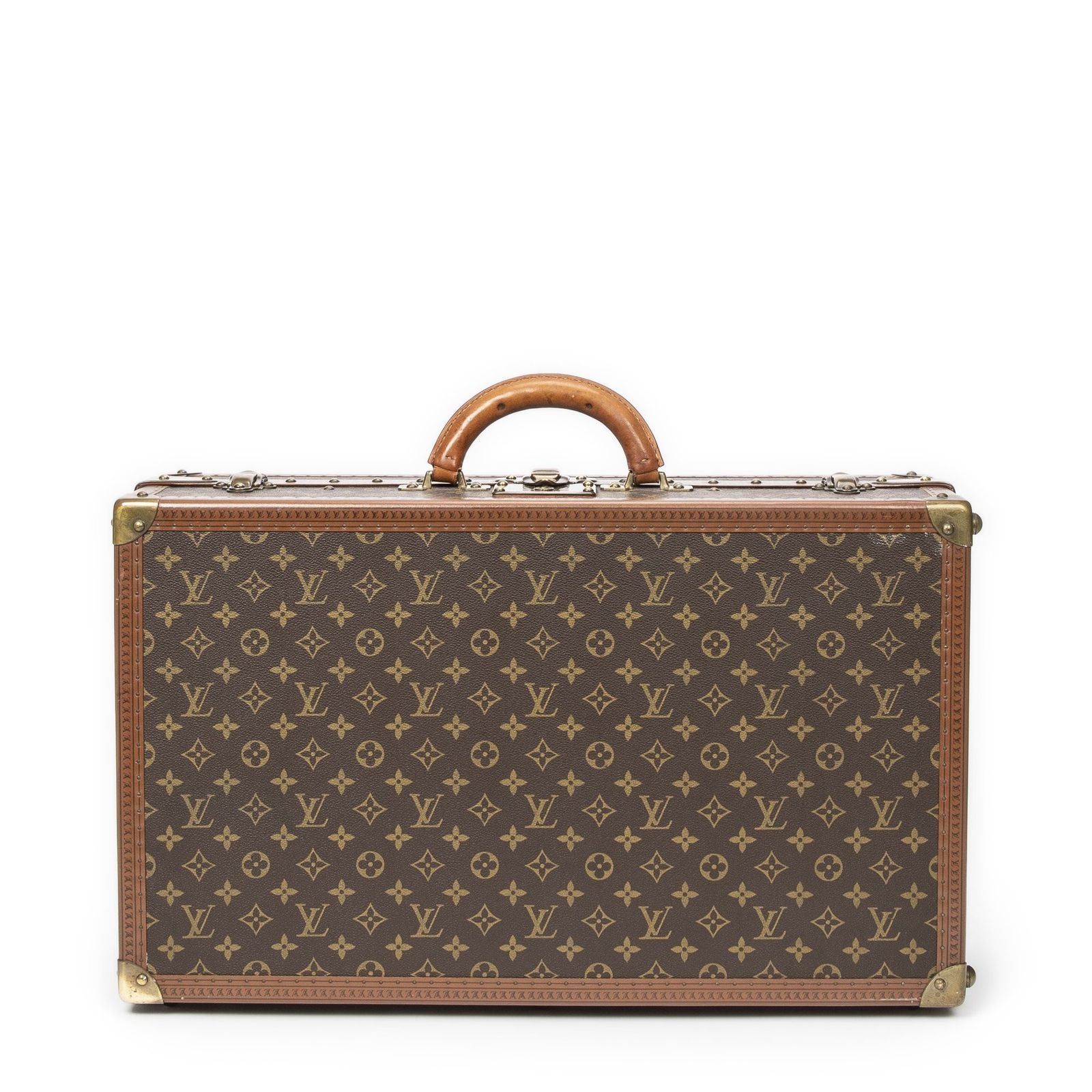 Louis Vuitton Vintage Gemine Trave Case Trunk for Shoes Brown Monogram Canvas