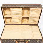Louis Vuitton Vintage Gemine Trave Case Trunk for Shoes Brown Monogram Canvas — view 7