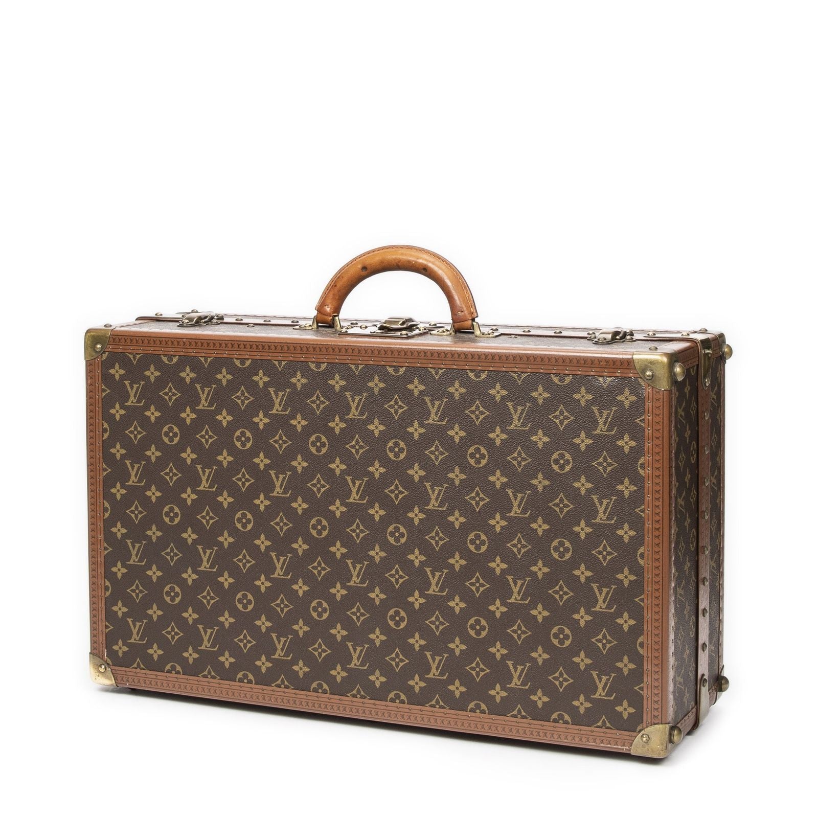 Louis Vuitton Vintage Gemine Trave Case Trunk for Shoes Brown Monogram Canvas — view 2