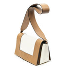 Celine Frame Cross Belt Bag Tan Ivory Calfskin Leather — view 2