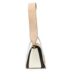 Celine Frame Cross Belt Bag Tan Ivory Calfskin Leather — view 4
