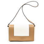 Celine Frame Cross Belt Bag Tan Ivory Calfskin Leather
