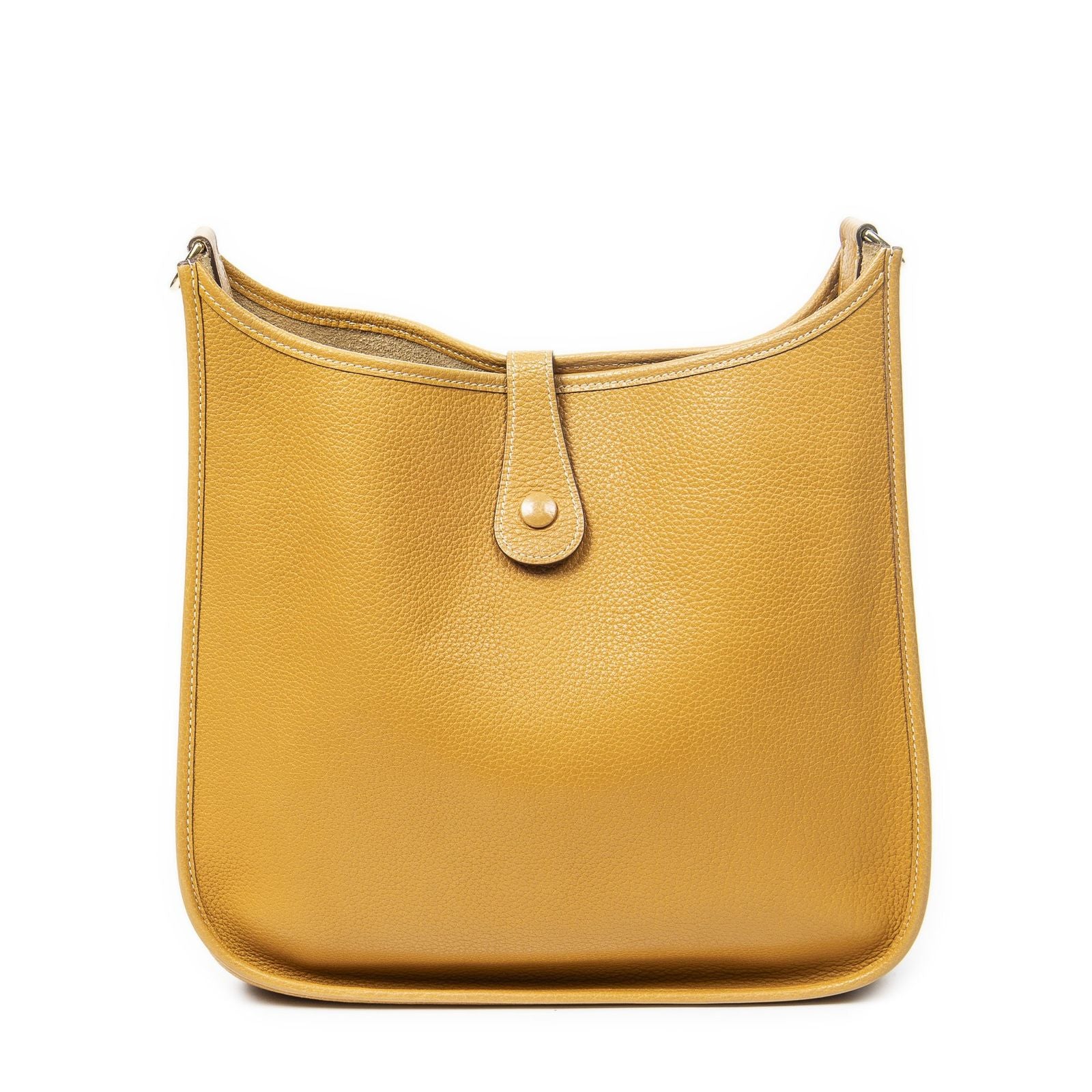 Hermes Evelyne I Natural Sable Taurillon Clemence Leather Messenger — view 5