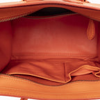 Celine Micro Luggage Orange Gray Leather — view 9