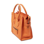 Celine Micro Luggage Orange Gray Leather — view 2