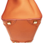 Celine Micro Luggage Orange Gray Leather — view 7