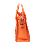 Celine Micro Luggage Orange Gray Leather — view 3