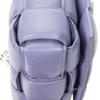 Bottega Venetathe Chain Cassette Lilac Maxi Intrecciato Leather Messenger — view 7