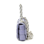 Bottega Venetathe Chain Cassette Lilac Maxi Intrecciato Leather Messenger — view 3