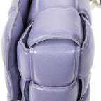 Bottega Venetathe Chain Cassette Lilac Maxi Intrecciato Leather Messenger — view 8