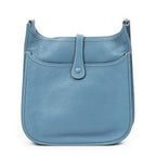 Hermes Evelyne II Blue Jeans Clemence Leather — view 5