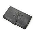 Chanel Timeless Bifold Wallet Black Caviar Leather