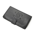 Chanel Timeless Bifold Wallet Black Caviar Leather