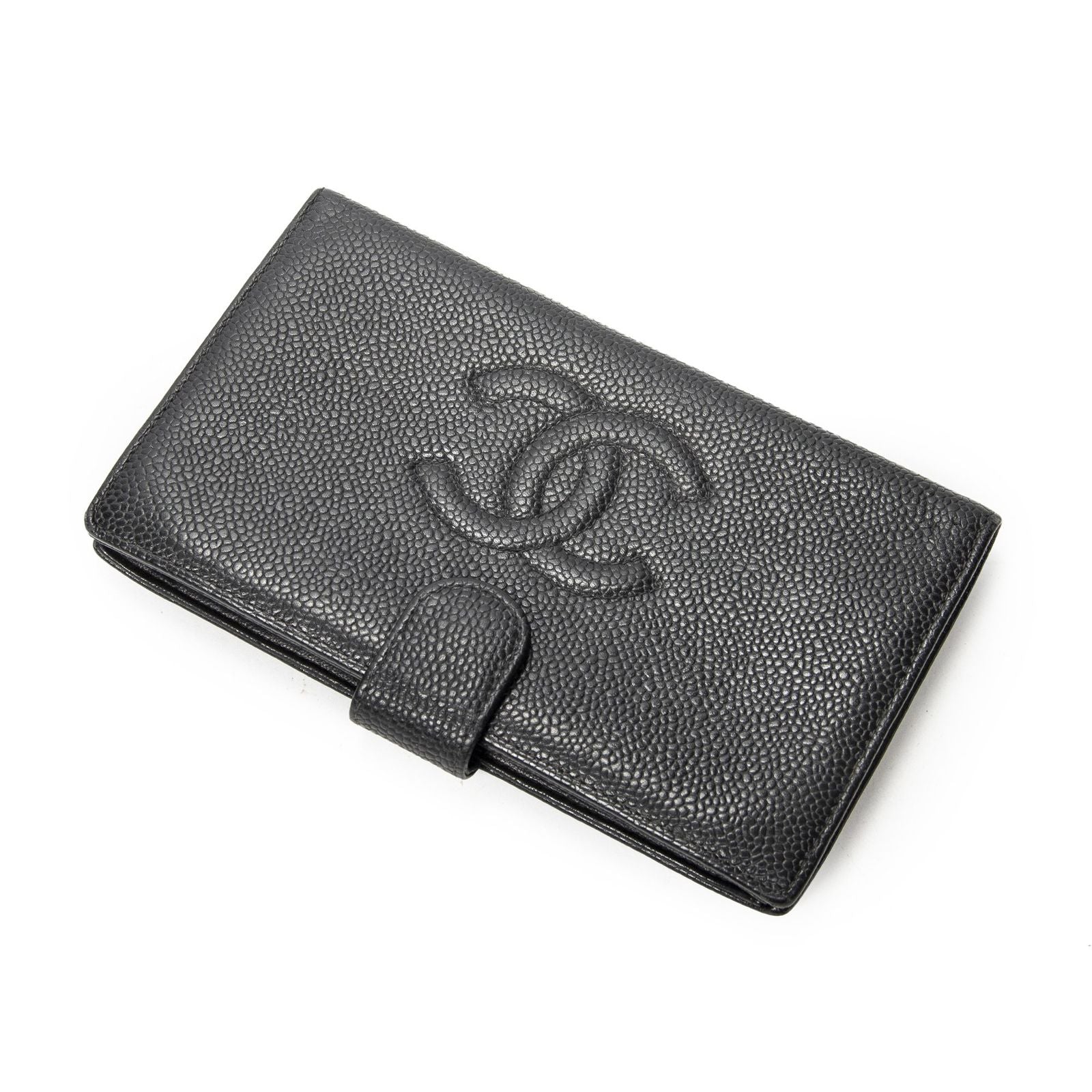 Chanel Timeless Bifold Wallet Black Caviar Leather