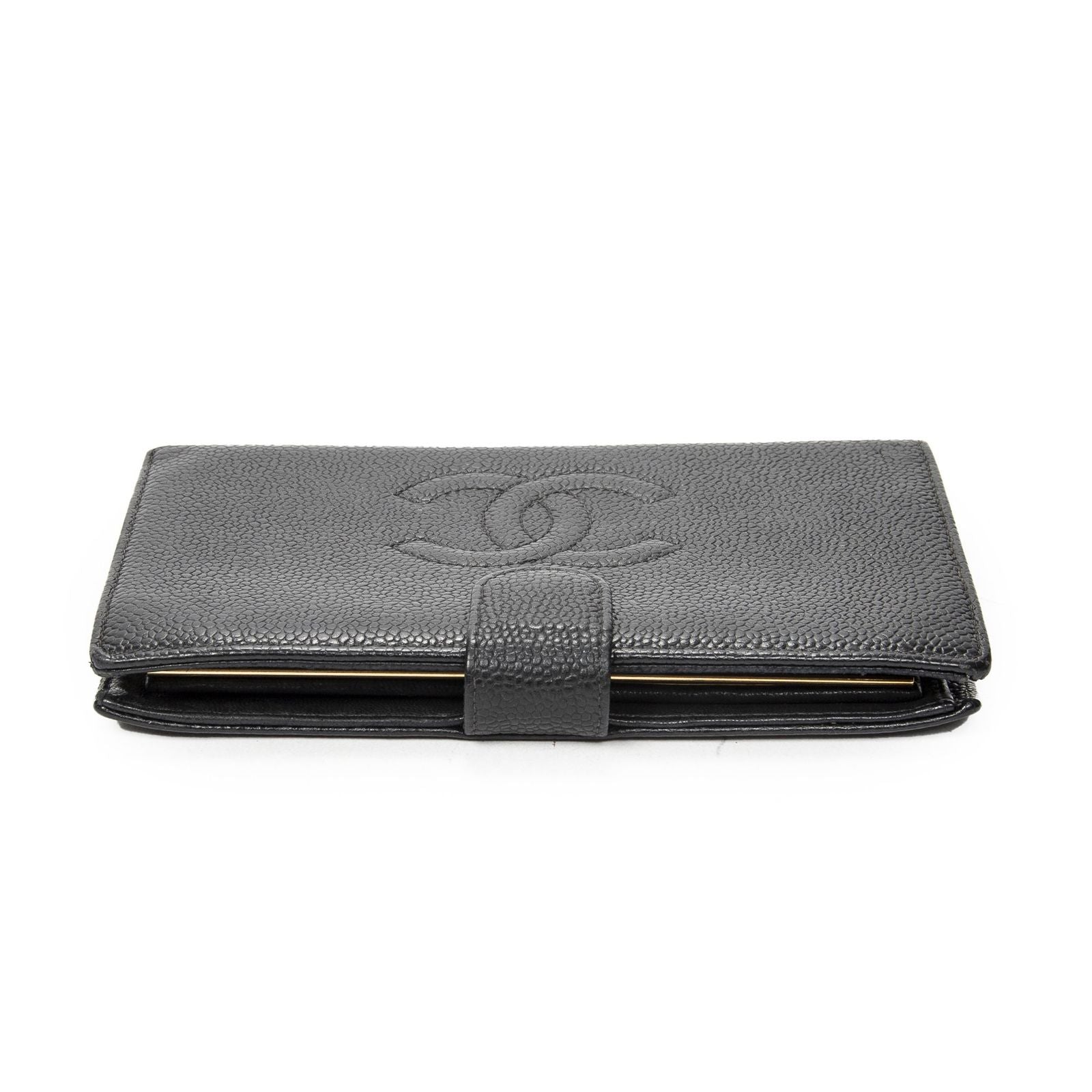 Chanel Timeless Bifold Wallet Black Caviar Leather — view 3