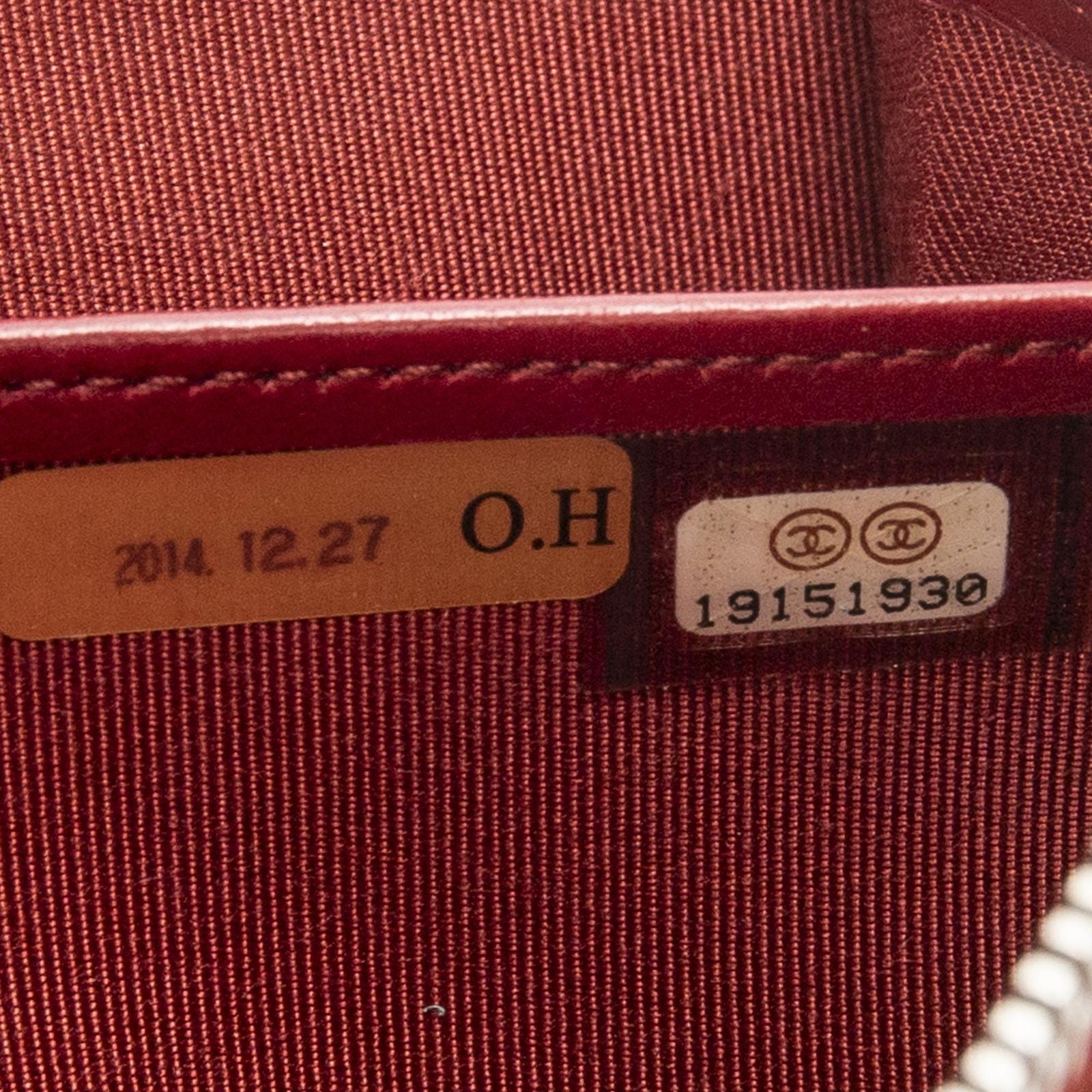 Chanel Timeless Zip Around Wallet Red Quilted Lambskin Leather — view 6