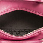 Dior Lady Dior Zip Pink Kanji Lambskin Leather Handbag — view 9