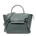 Celine Micro Belt Bag Green Gray Calfskin Leather