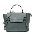 Celine Micro Belt Bag Green Gray Calfskin Leather