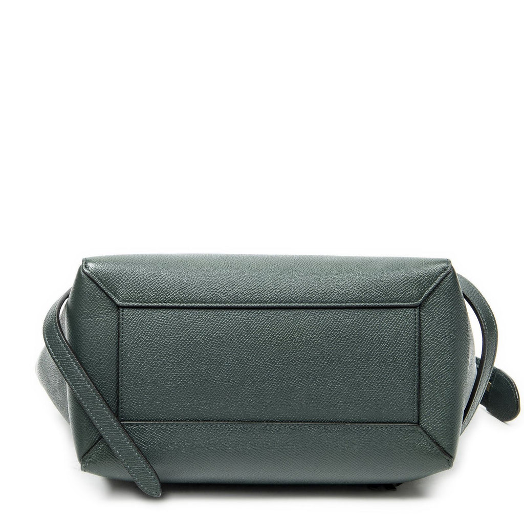 Celine Micro Belt Bag Green Gray Calfskin Leather — view 6