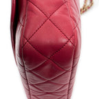 Chanel CC Logo Fringe Chain Shoulder Fuchsia Pink Quilted Lambskin Leather — view 7
