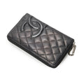 Chanel Cambon Ligne Organizer Wallet Black Quilted Lambskin Leather
