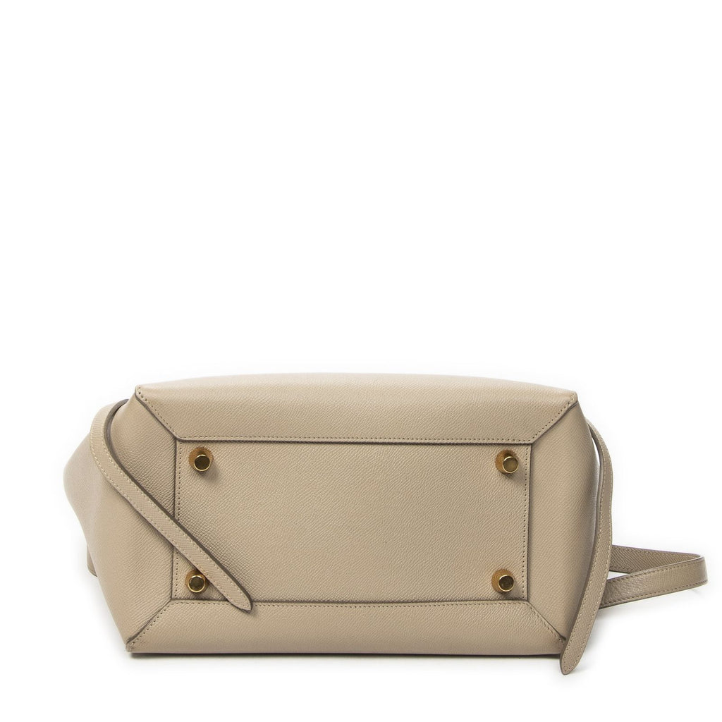Celine Mini Belt Bag Beige Calfskin Leather — view 6