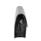 Chanel Vintage Pushlock Straight Flap Black Quilted Lambskin Leather — view 4