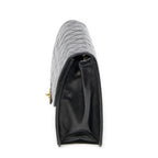 Chanel Vintage Pushlock Straight Flap Black Quilted Lambskin Leather — view 3