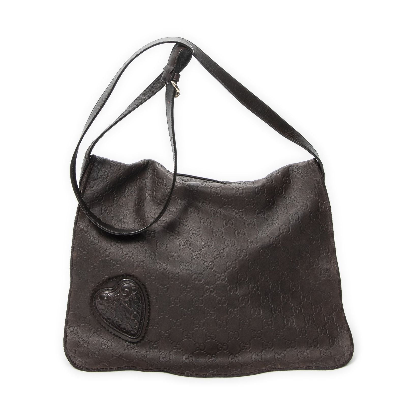 Gucci Large Tribeca Messenger Dark Brown Guccissima
