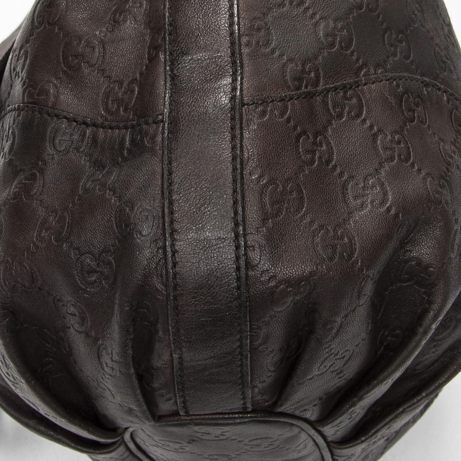 Gucci Large Tribeca Messenger Dark Brown Guccissima — view 8