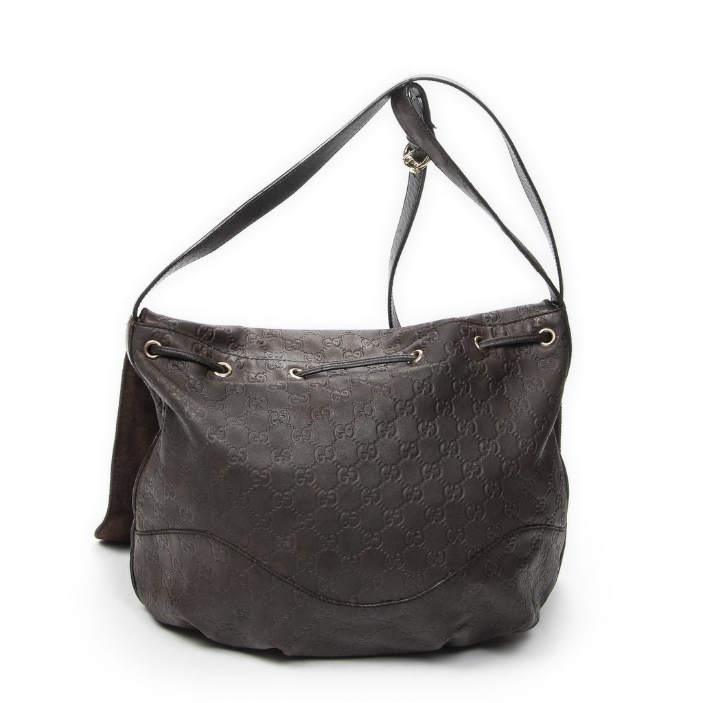 Gucci Large Tribeca Messenger Dark Brown Guccissima — view 5