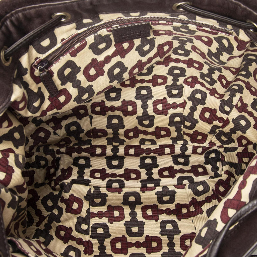Gucci Large Tribeca Messenger Dark Brown Guccissima — view 9