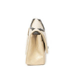 Chanel Large 2.55 Laish Gold Quilted Distressed Caviar Leather Handbag — view 4