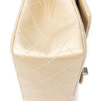 Chanel Large 2.55 Laish Gold Quilted Distressed Caviar Leather Handbag — view 8