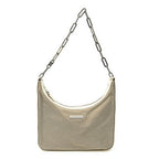Gucci Vintage Chain Hobo Beige Canvas