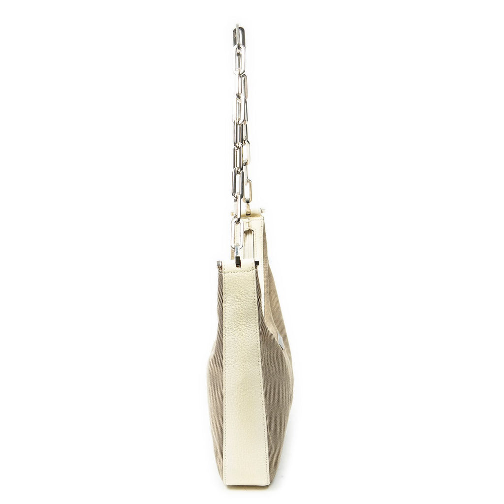 Gucci Vintage Chain Hobo Beige Canvas — view 4