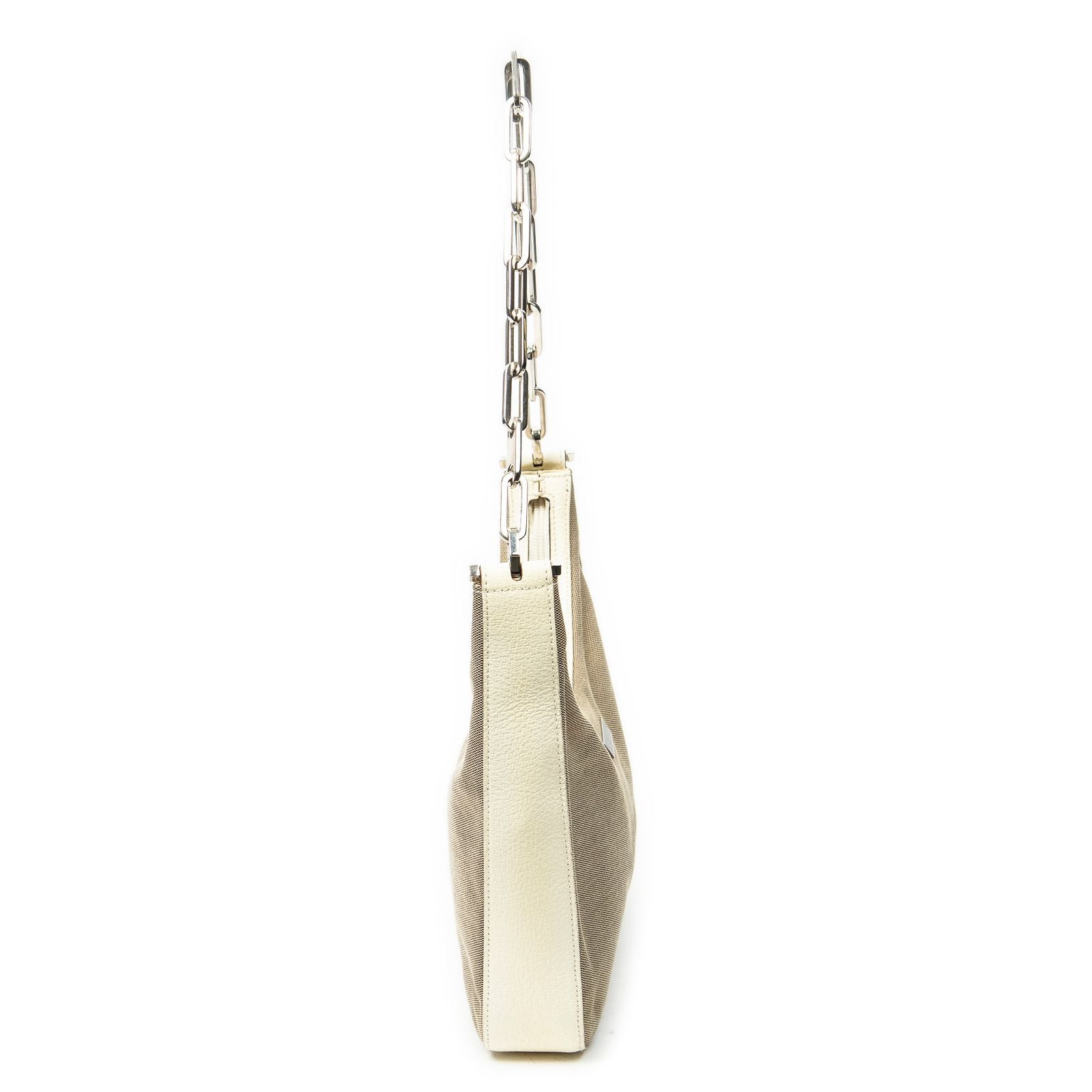 Gucci Vintage Chain Hobo Beige Canvas — view 4