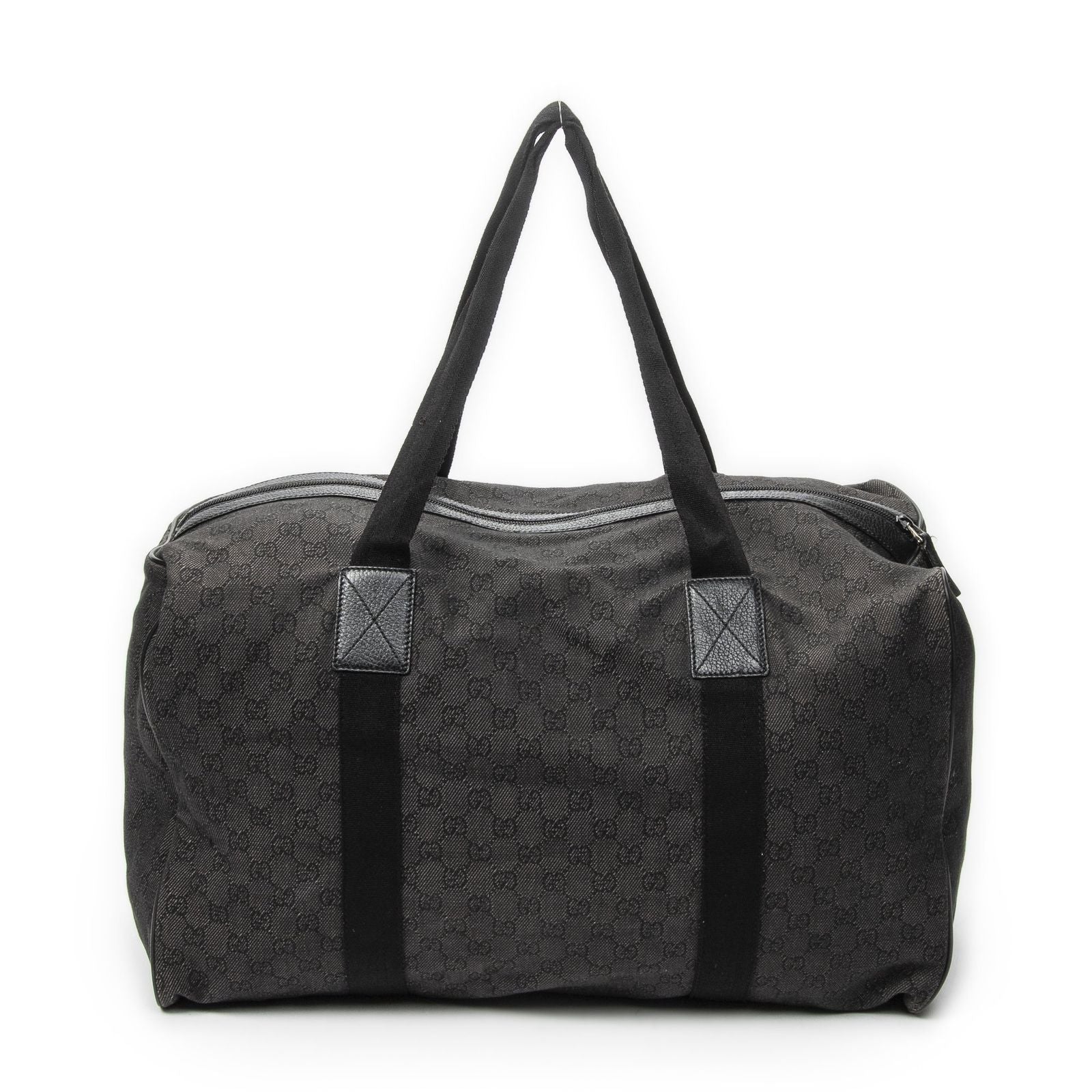 Gucci Large Duffle Black GG Denim Canvas