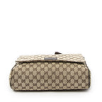 Gucci Flap Messenger Beige Brown GG Canvas — view 6