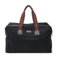 Gucci Web Carry on Duffle Black GG Canvas