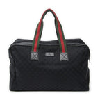Gucci Web Carry on Duffle Black GG Canvas
