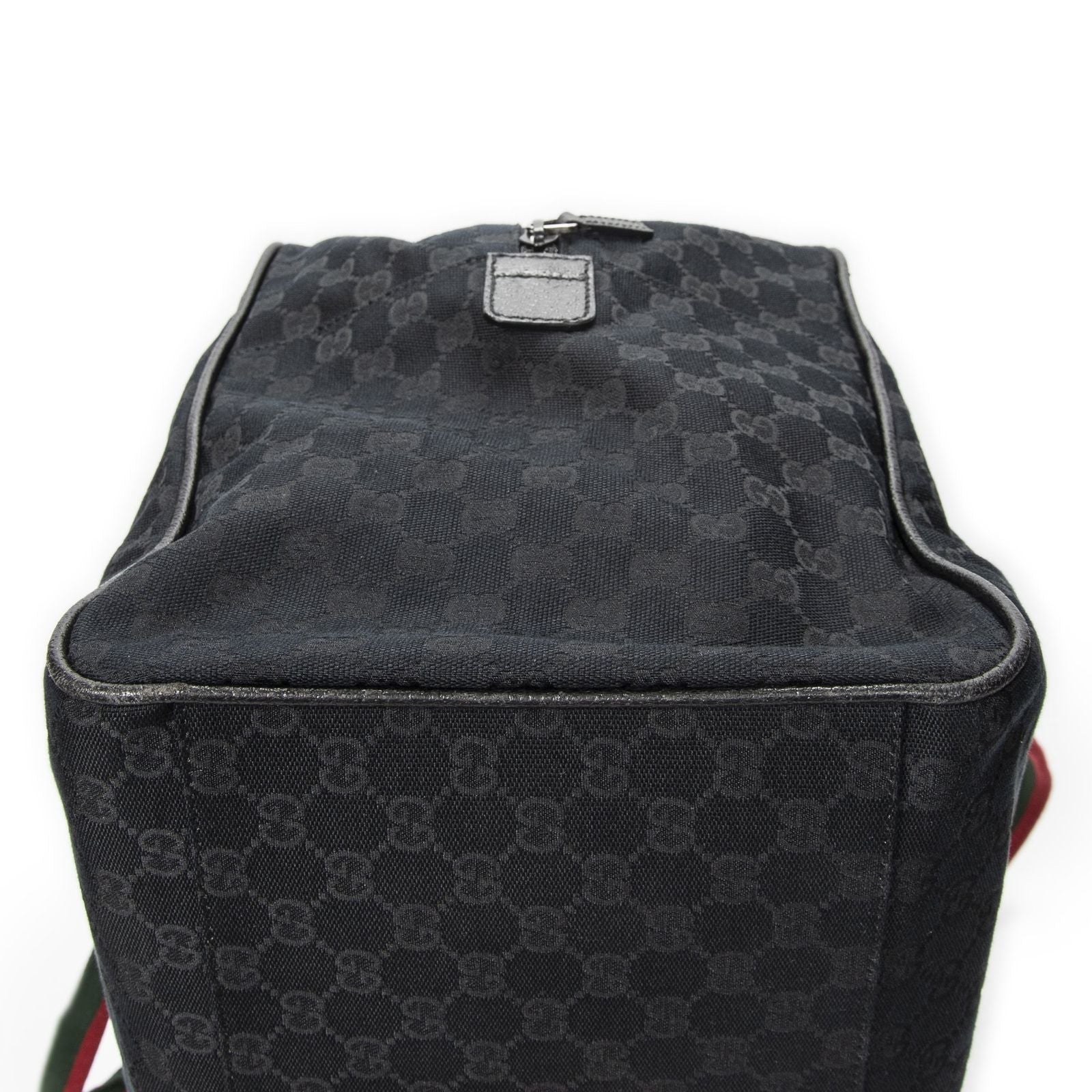 Gucci Web Carry on Duffle Black GG Canvas — view 7