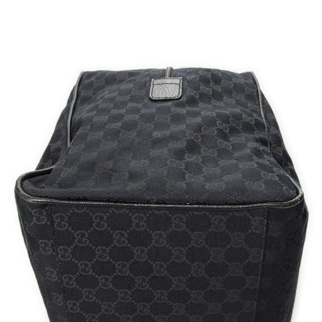 Gucci Web Carry on Duffle Black GG Canvas — view 8