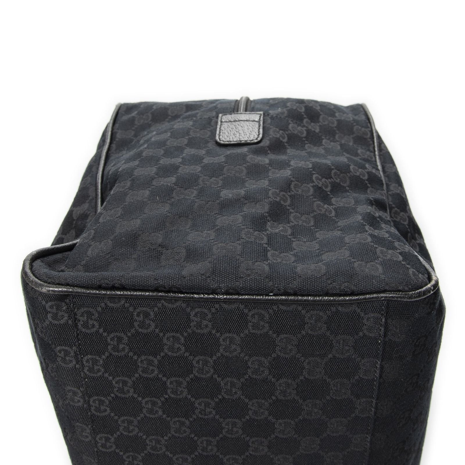 Gucci Web Carry on Duffle Black GG Canvas — view 8