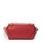 Celine Mini Luggage Red Calfskin Leather — view 6