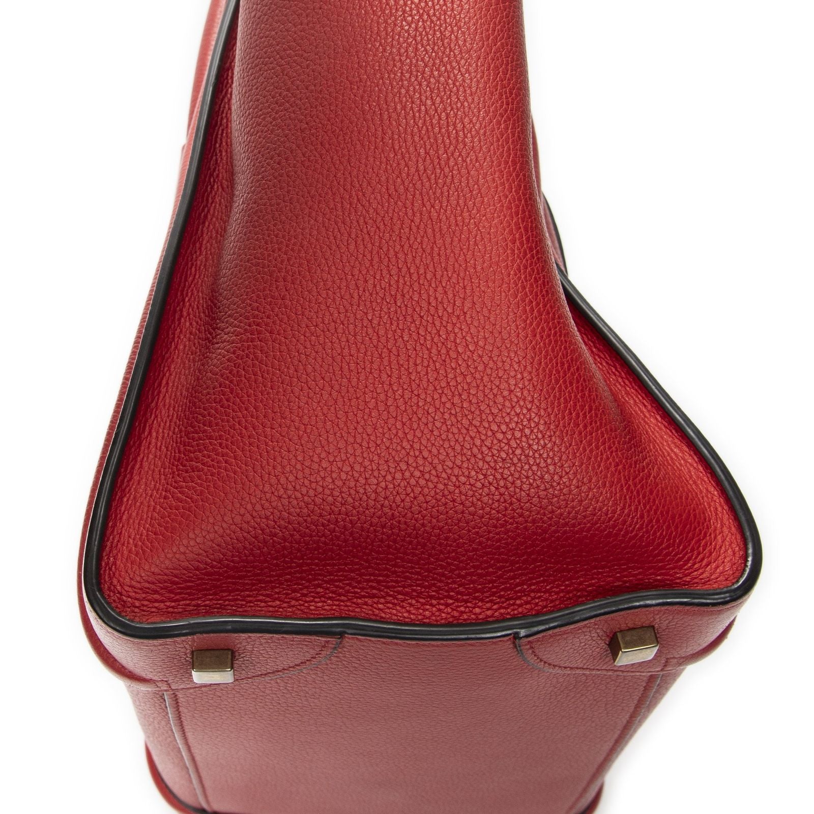 Celine Mini Luggage Red Calfskin Leather — view 7
