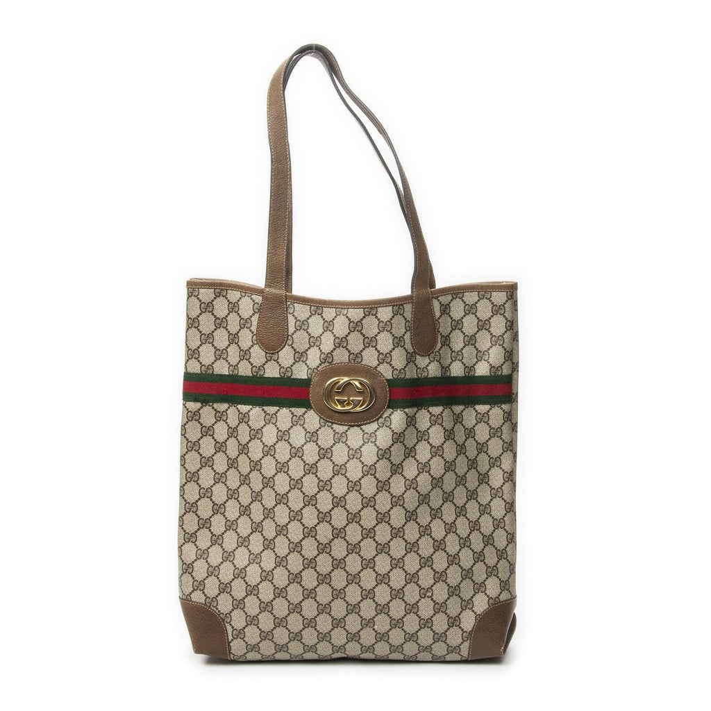 Gucci Vintage Tote Beige